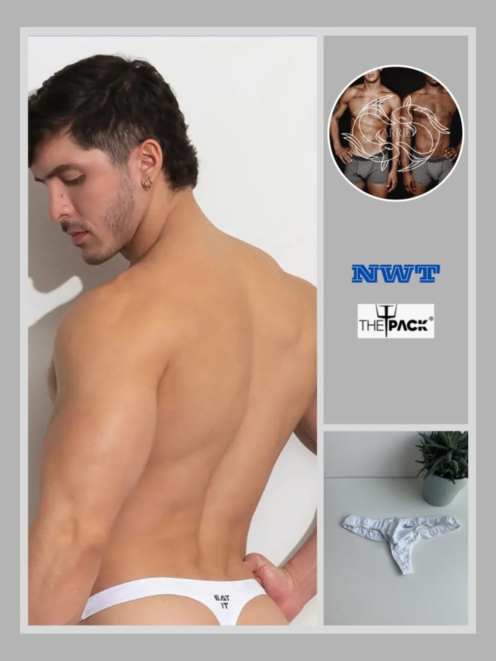 ThePack - Eat It Thong - White (M)